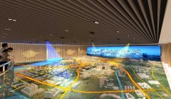 高港區城市規劃館設計效果圖-數字沙盤