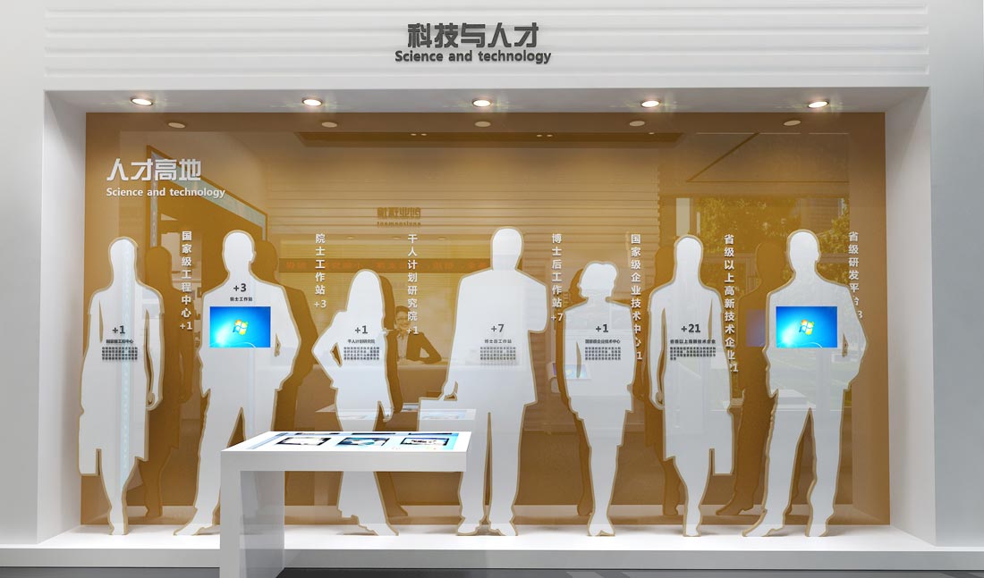 非晶產(chǎn)業(yè)園招商展廳設計效果圖-人才介紹
